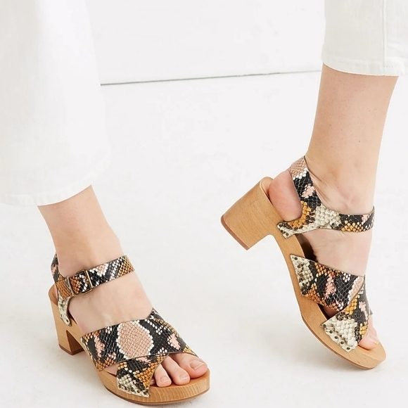 🌸 Madewell | Chuncky Snakeskin Sandals,‎ 9.5 - Picture 1 of 9
